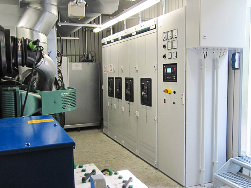 Innenansicht einer Betonfertigstation